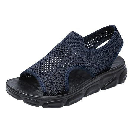 

Womens Sandals Woven Mesh Flat Beach Shoes Casual Shoes Summer Open Toe Slide Sandals Comfortable Flats Flip-Flops Sandal Casual Platforms Wedge Sandals Boho Dressy Heeled Sandals A40085