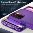 thumbnail image 7 of Leyi for Samsung Galaxy A03s Phone Case, Samsung Ao3s Case with Screen Protectors 3 in 1 , Purple, 7 of 7