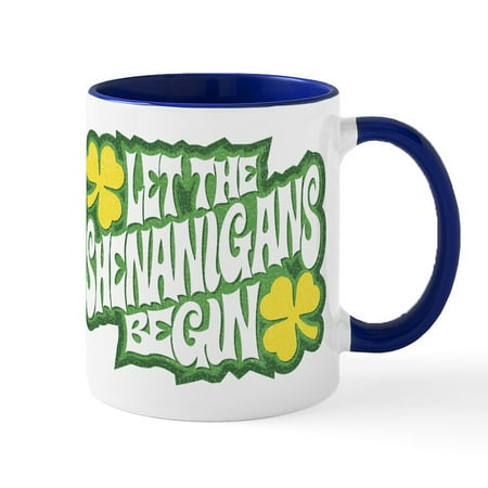 

CafePress - Let The Shenanigans Begin - 11 oz Ceramic Mug - Novelty Coffee Tea Cup