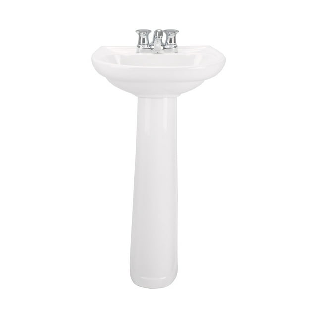 Pedestal para lavabo Corona Civic Color Blanco Porcelanico