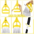 thumbnail image 4 of RGHJAR-Commercial Mop Handle Heavy Duty,58" Industrial Mop Stick,Wet Mops Head Replacement Holder for Professional/Industrial Floor Cleaning, Yellow, 4 of 4