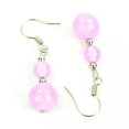 thumbnail image 2 of K-KED women's fashion drop dangle earrings 6mm 10mm natural gemstone stone beads-Lavender Jade, 2 of 6