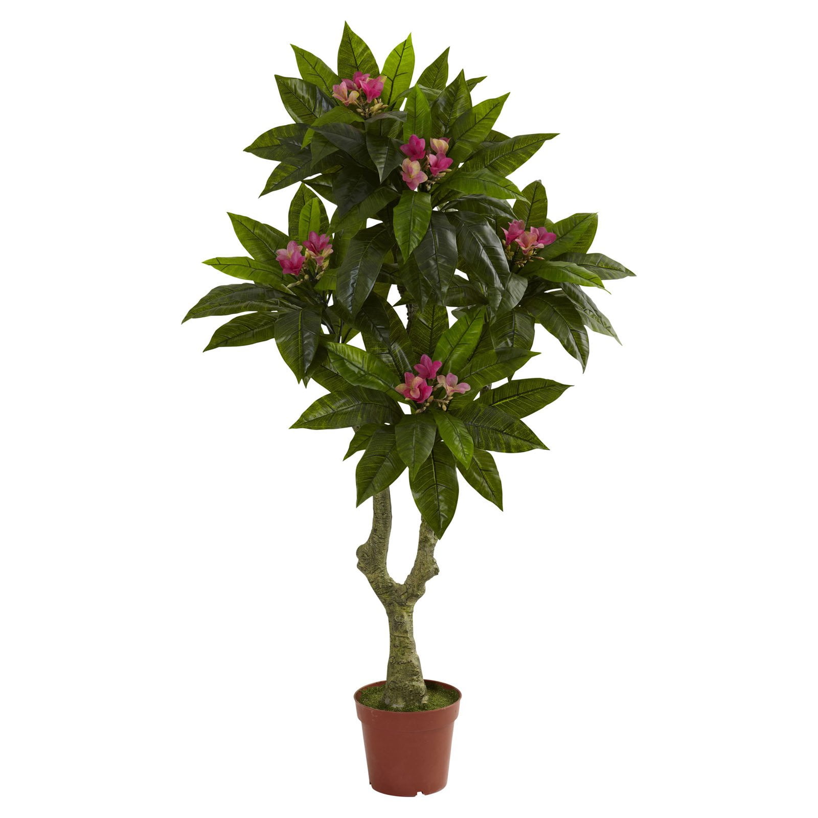 Nearly Natural 5' Plumeria Tree, UV Resistant, Indoor and Outdoor