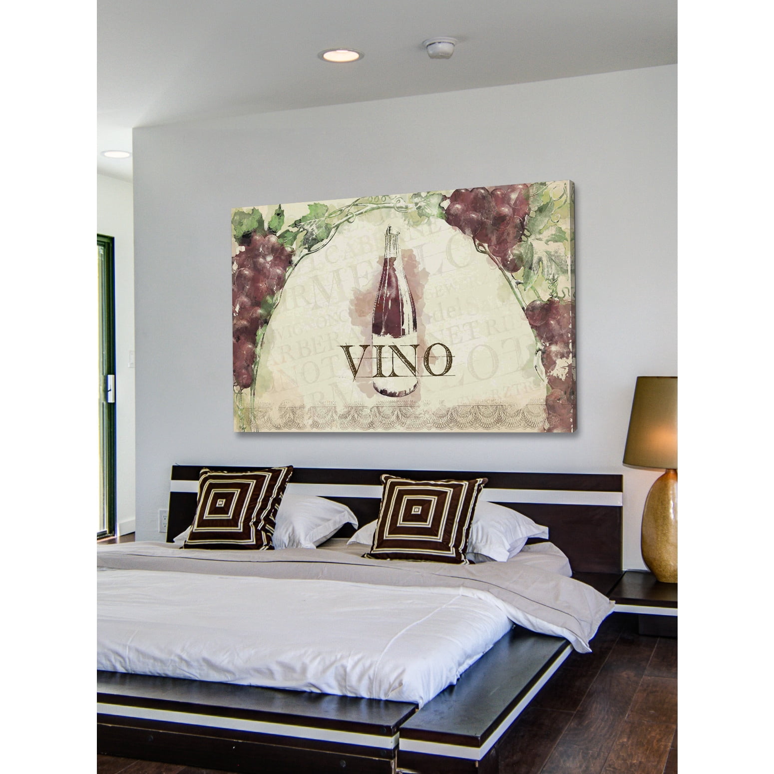 "Wine" Painting Print on Wrapped Canvas