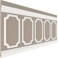 thumbnail image 5 of Ekena millwork 94 1/2"L (Adjustable 40"H to 44"H) Ashford Scalloped Panel Traditional Wainscot Paneling Kit, 5 of 10
