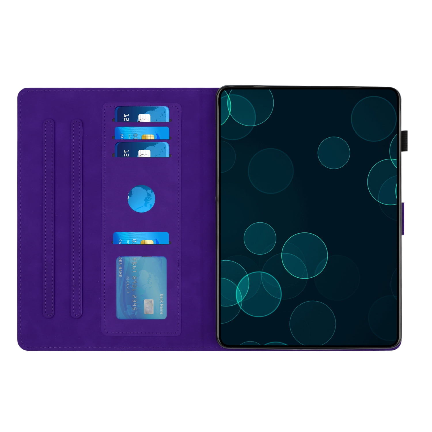 For iPad Air 11 Case 2024 - Highly Protective Apple Ipad Air Case with Stand & Pencil Holder – Functional 11 inch iPad Flip Folio Cover with Magnetic Closure and Diamond Pattern Embossed, Purple
