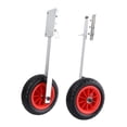 thumbnail image 2 of jinwen 2 Pieces Boat Launching Wheels for Rubber Boats Kayaks Inflatable Boats Right Angle, 2 of 9