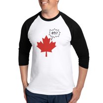 CafePress - Canada EH? Baseball Jersey - Cotton Baseball Jersey, 3/4 Raglan Sleeve Shirt