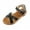 Black, variant on WOYY Girls Sandals Soft Sole Kids Beach Shoes (Toddler/Little/Big Kids)