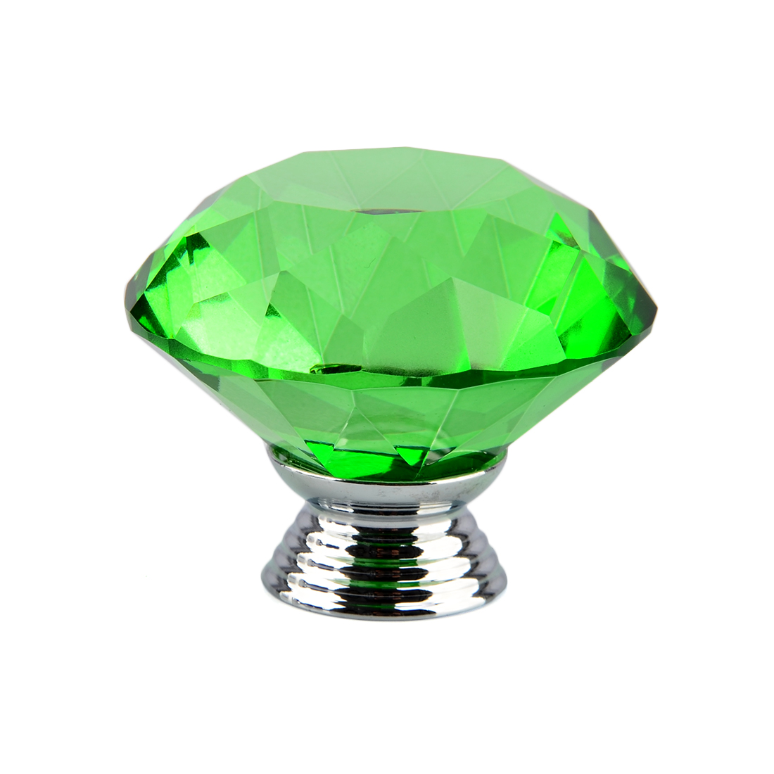 40mm Crystal Glass Diamond Shape Knobs Cupboard Drawer Pull