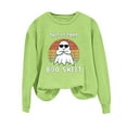 thumbnail image 2 of Ailaofu Halloween Sweatshirt for Women Funny Ghost Graphic Shirt Spooky Season Long Sleeve Tops, 2 of 4