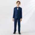 thumbnail image 5 of ZACPNCV Boy's Slim Fit Formal Suits 5 Piece Outfit for Ring Bearers Kids Dress Toddler Boy Tuxedo Homecoming Suits for Boys Blue 7-8 Years, 5 of 9