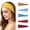 6PC|Multicolor-B, variant on Workout Headbands For Women Athletic Non Slip Solid Color Stretchy Sweatbands Running Yoga Fitness Sports Hair Bands (Free Size, Black)