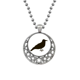 thumbnail image 1 of Cuervo negro animal lindo retrato Collares Colgante Retro Moon Stars Jewelry Unbranded M, 1 of 3