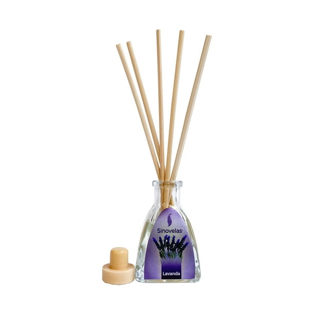 Difusor Lavanda ecológico set de 3 aromatizante Sinovelas Sinofragance Reed Diffuser, 30 ml Lavender