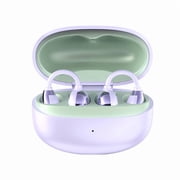 JGJJUGN Open-Ear Bluetooth Headphones, Clip-On Wireless Earbuds, Real-Time Translation Headset, 360° Spatial Sound, Low Latency Game Mode, Comfortable for All-Day Use