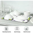 thumbnail image 6 of FREEAMG Mardi Gras Holiday Absorbent Dish Drying Mat Microfiber Large Kitchen Countertop Table Protector Multi-Purpose Counter Rack Sink Drainer Pad 16"x18", 6 of 6
