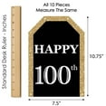 thumbnail image 6 of Big Dot of Happiness Adult 100th Birthday - Gold - Hanging Vertical Paper Door Banners - Birthday Party Wall Decoration Kit - Indoor Door Decor, 6 of 7