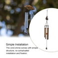 thumbnail image 4 of Billuyoard Carillón de viento Adornos para habitaciones al aire libre Balcón Colgante Prop Tubos de metal Adorno colgante Decoración del hogar Patrón de Type2 NO2 Billuyoard HA061445-01, 4 of 6