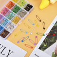 thumbnail image 4 of Jinsinto 300pcs Metal Safety Pins, 15 Colors Small Safety Pins, 4 of 5