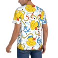 thumbnail image 2 of KLL Ducks and Anchors for Men's Baseball Shirts,Short Sleeve Casual Shirts Button Down Shirt for Men Beach Summer Wedding Shirt-Large, 2 of 7