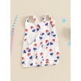 thumbnail image 3 of 4th of July Toddler Baby Girl Boy One Piece Outfit Ice Cream American Flag Overalls Romper Infant Sleeveless Jumpsuit Bodysuit, 3 of 7