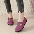 thumbnail image 6 of AUDeals Women’s Soft Sole Walking Shoes Breathable Non Slip Casual Orthopedic Shoes for Middle Aged and Elderly (Purple, 6), 6 of 8