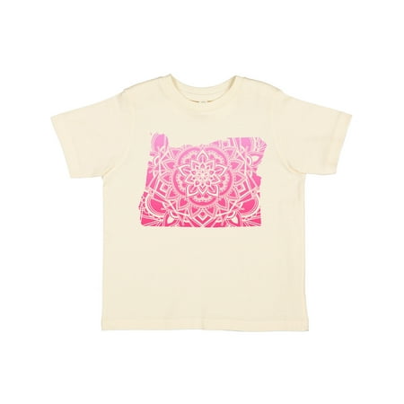 

Inktastic Oregon Silhouette Mandala Gift Toddler Boy or Toddler Girl T-Shirt