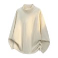 thumbnail image 2 of FchengtaiS Men's Big and Tall Turtleneck Shirts Long Sleeve Mock Neck Tops Fall Winter Warm Loose Fit Thermal Underwear, 2 of 5