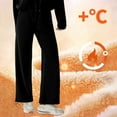 thumbnail image 2 of Women's Casual Pants with Pockets Comfortable Sweatpants for Everyday Wear Soft Warm Winter Bottoms for Lounging and Outings Elastic High Waisted Straight Leg Pull On Trousers, 2 of 5