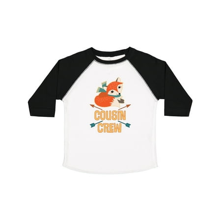 

Inktastic Cousin Crew Outfit Fox Gift Toddler Boy or Toddler Girl T-Shirt