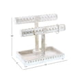 thumbnail image 3 of DecMode 11"W, 12"H Wood Natural Jewelry Stand, Silver, 1 - Piece, 3 of 9