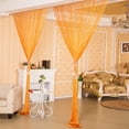 thumbnail image 4 of ANMINY Decorative Door String Curtain Fringe Wall Panel Tassels Room Divider, Orange, 4 of 5