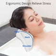 thumbnail image 5 of Lujosa almohada de baño para todas las bañeras, cojín para la cabeza y el respaldo de diseño ergonómico, material suave que garantiza una experiencia cómoda en la bañera, poliuretano duradero, 5 of 5