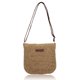 thumbnail image 1 of Stråväska för Kvinnor, Liten Crossbody-väska för Sommarstranden med Dragkedja och Justerbar Axelrem, Bohovävd Handgjord Axelväska (Khaki), 1 of 5
