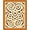 Beige, Pattern 2, variant on Flatwoven High Traffic Area Rug, Citrus Wheel Interlocking Circular Decor, Non Slip, Stain Resistant, Washable Area Rugs for Living Room, Bedroom(Orange, 2X3)