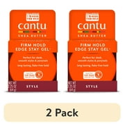 (2 pack) Cantu Extra Hold Edge Stay Gel, 2.25 fl oz