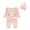 Pink, variant on Mercatoo 𝐍ewborn I𝐧fant Baby Girl Knitted Sweater Romper Long Sleeve Jumpsuit Outfit with Warm Hat Set Baby Fall Clothes