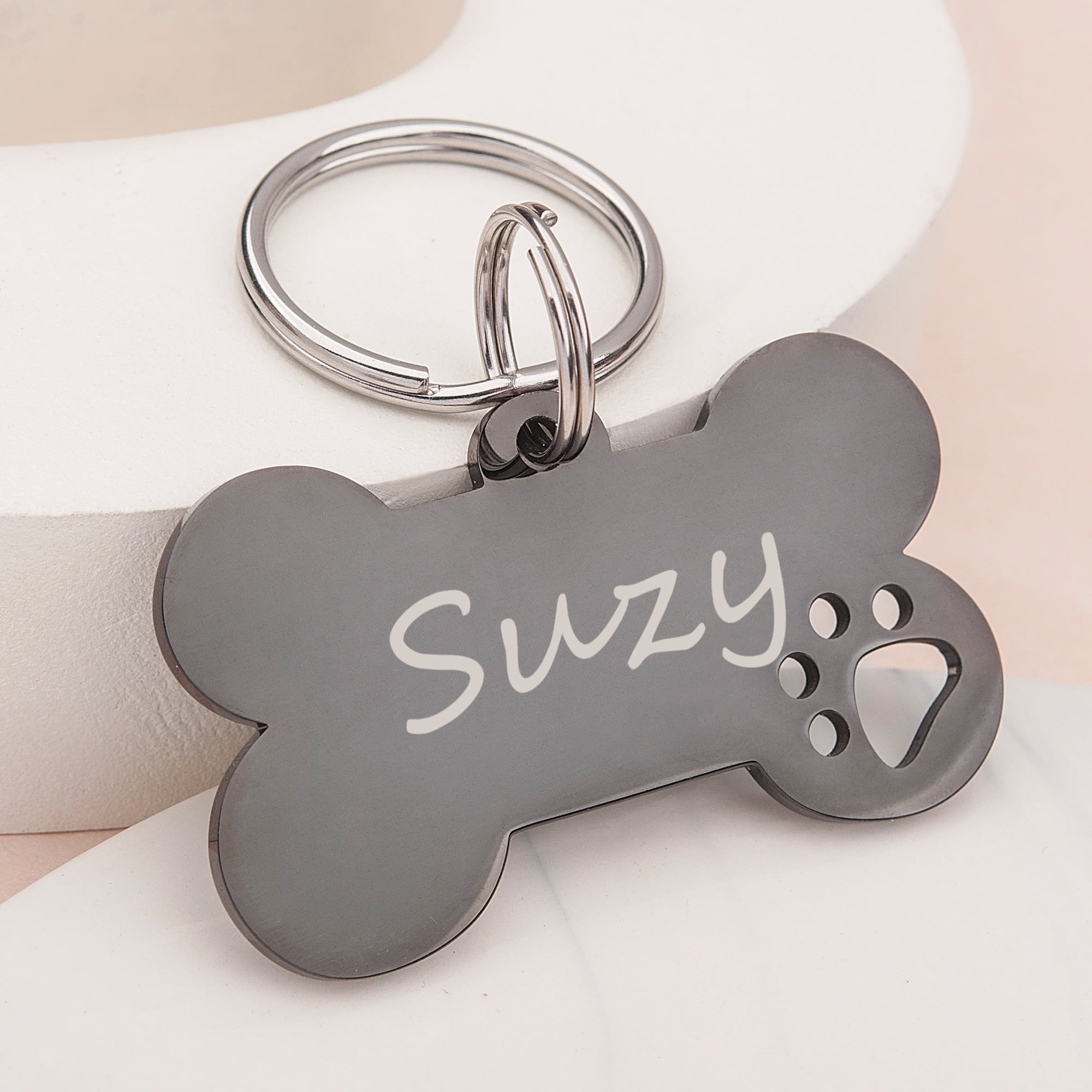 Funny Dog Tags for Dogs Personalized Land Piranha Small Cat Tag, Pet ID  Tag Charm, Silent Dog Tags, Customizable Dog Tags, Bad Dog Tag