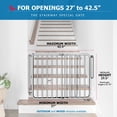 thumbnail image 4 of Cardinal Gates SS30 Puerta especial para escaleras para bebés - Puerta interior ajustable para perros - Puerta de seguridad de madera para niños y mascotas - Se puede instalar en ángulos - 27 a 42,5 p, 4 of 5