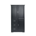 thumbnail image 6 of DEALTOPS Tall Storage Cabinet with Spacious Storage and Adjustable Shelves for Bathroom, Living Room, Black, 6 of 7