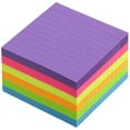 thumbnail image 4 of Lined Sticky Notes with Lines 4x4 Self-Stick Notes 6 Bright Color 6 Pads, 70 Sheets/Pad 4x4, 4 of 5