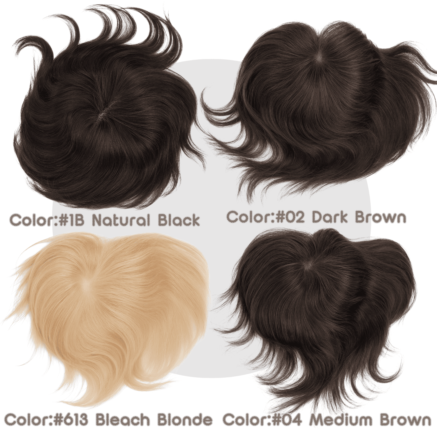 Ultra Thin Skin PU Toupee Hair Piece 100% Human Hair Mini 