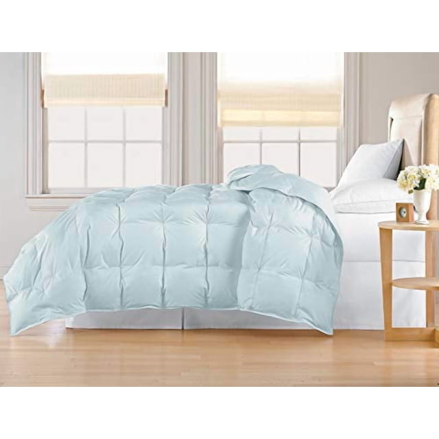 Blue Ridge Home Fashions, Inc. 250 Thread Count Classic Warm Down Fiber Twin in Blue Mist Color Down/Down Down/Down Blend Comforter,