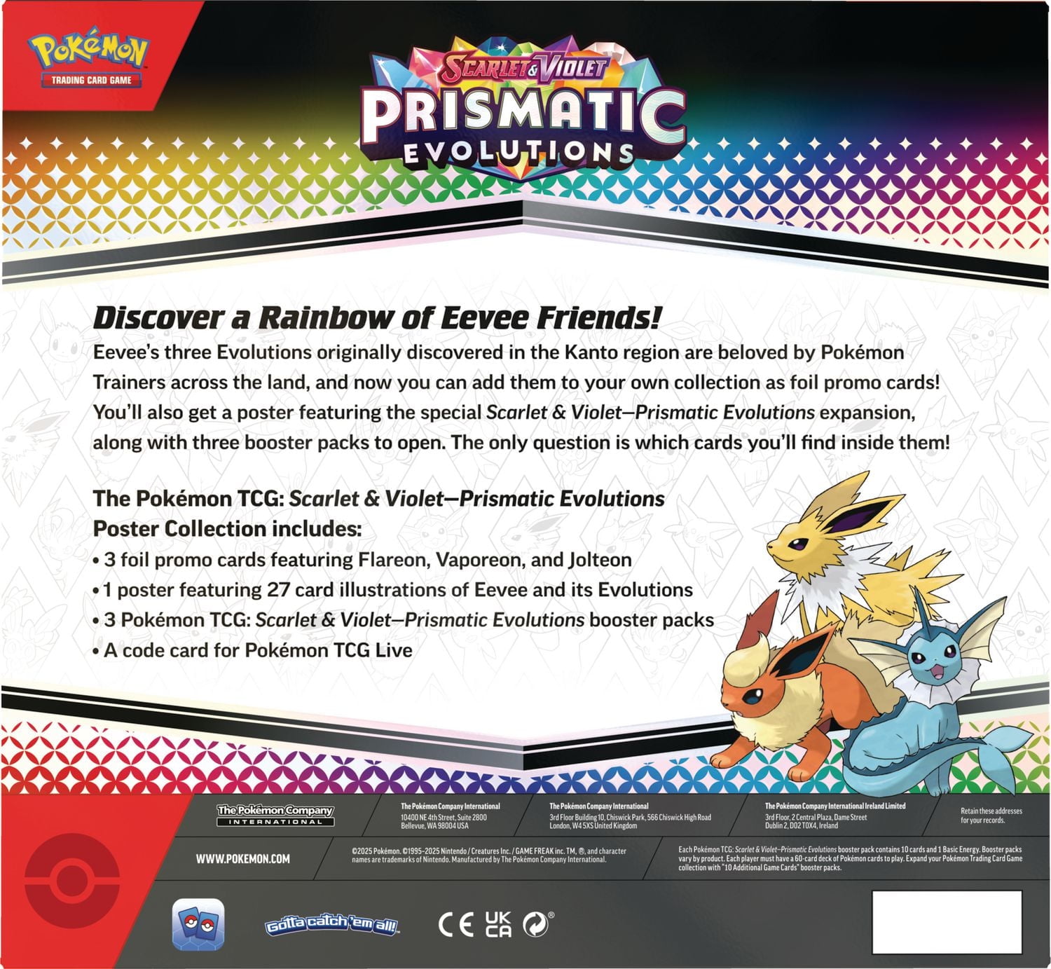 Pokémon TCG: Scarlet & Violet—Prismatic Evolutions Poster Collection