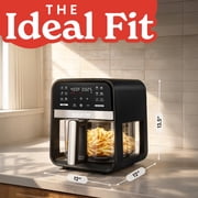 Gourmia 7-Quart Digital Air Fryer with Glass Basket and 12-One Touch Cooking Presets