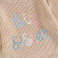 thumbnail image 6 of Toddler Baby Girls Sister Matching Knit Sweater Letter Embroidery Warm Long Sleeve Pullover Knitwear Fall Winter lothes, 6 of 8