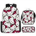 thumbnail image 2 of unids/set niños Sanrio Hello Kitty mochila estuche para lápices bolso cruzado arnés de cojín de aire impermeable protección de la columna vertebral mochila escolar hola suerte  unisex, 2 of 2