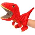 thumbnail image 1 of Marionetas de mano ZHAOCHENG Dinosaurio de peluche boca activa color rojo 11', 1 of 5