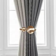 JeashCHAT Curtain Tiebacks Decorative Window Curtain Holdback Buckle Tie Back Holder for Home and Office 1Pc Gold
